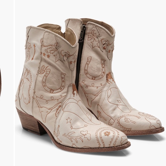 Free People Western Ankle Boots - Picture 1 of 7